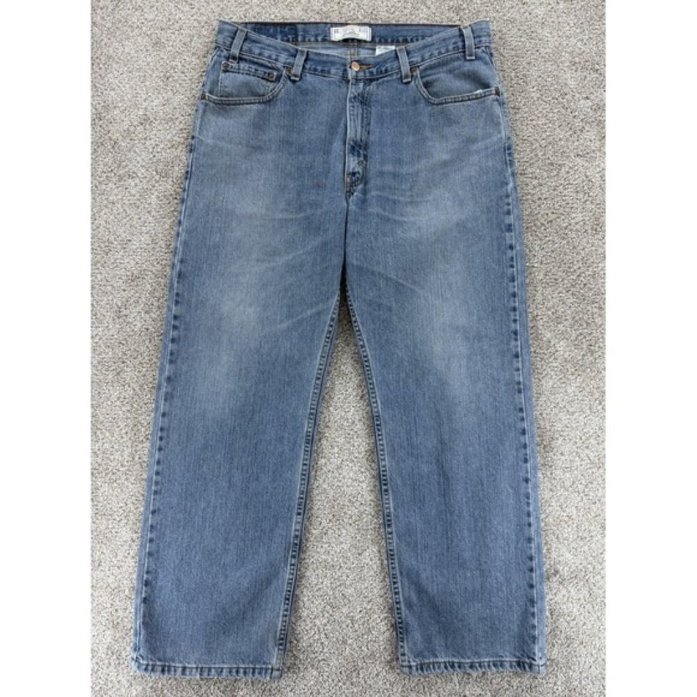 Vintage Levis Signature Straight Jeans Mens 32x30 Blue Relaxed Work Worn Y2K '05